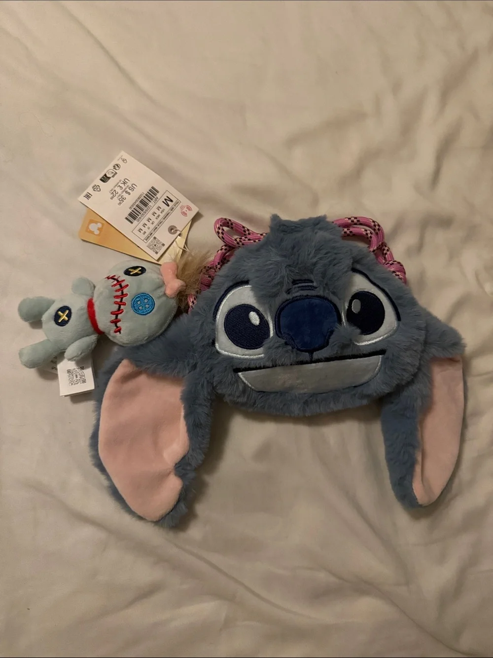 Zara Stitch Plush Crossbody Bag